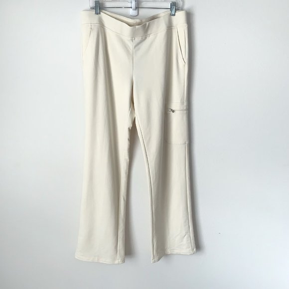 Lauren Ralph Lauren Pants - Lauren Ralph Lauren Fitness 2 Pants Women’s Large Cream Pockets Pull On Leisure